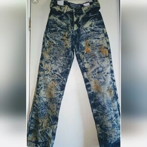 🌈 New $64 Encrypted Factory Distressed Designer Denim Jeans Boy's 12